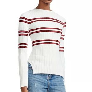 Maje Stripe Knit sweater Manuel long sleeve